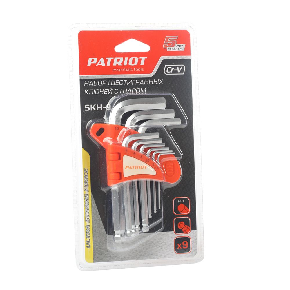 Набор ключей Patriot SKH-9 набор инструментов patriot skh 9el 9пр 350002006