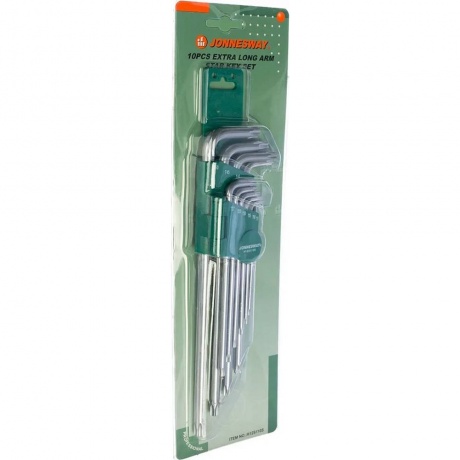 Комплект угловых ключей Jonnesway TORX EXTRA LONG H12S110S - фото 1