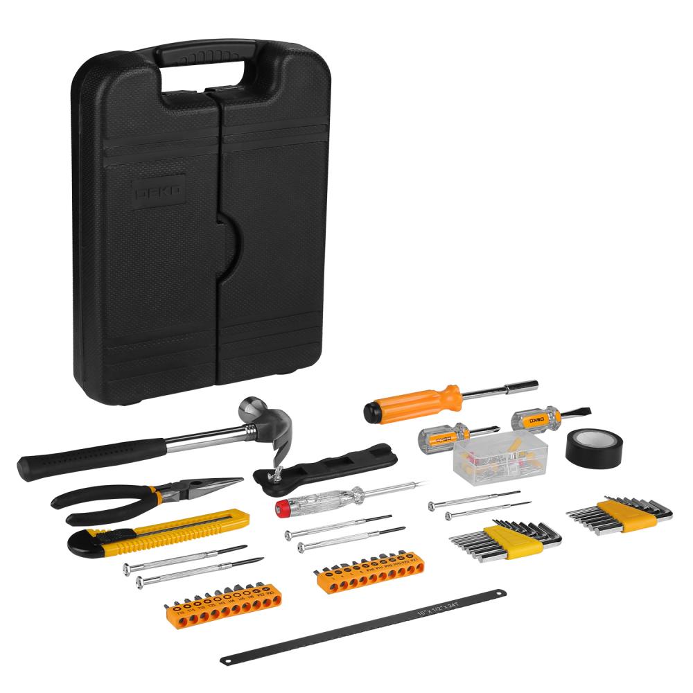 Набор инструментов для дома DEKO DKMT142 (142 предмета) в чемодане цена и фото