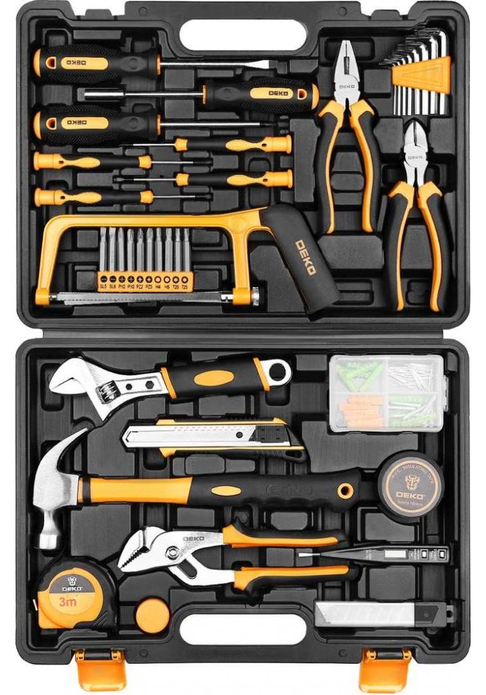 Профессиональный набор инструмента для дома в чемодане Deko DKMT102 (102 предмета) - фото 2