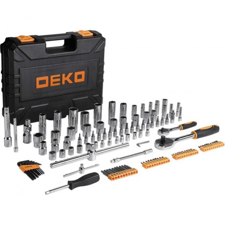 Профессиональный набор инструментов для авто DEKO DKAT121 в чемодане (121 предмет) - фото 1
