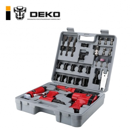 Набор пневмоинструмента 34 предмета Premium DEKO - фото 1