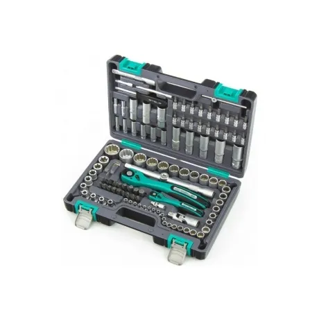 Набор инструментов 1/2", 1/4", CrV, 12 гранные головки, пластико...