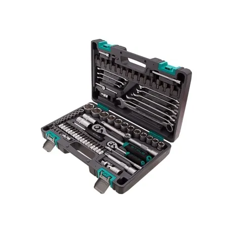 Набор инструментов, 1/2", 1/4", CrV, пластиковый кейс 82 предмет...