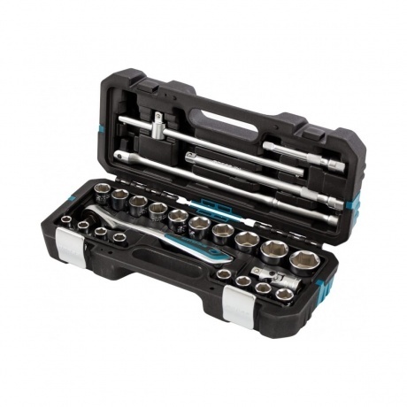 

Набор инструментов, 1/2", CrV, 120 зубьев, 24 предмета Gross