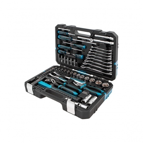 

Набор инструментов, 1/4", 1/2", CrV, 120 зубьев, 76 предметов Gross