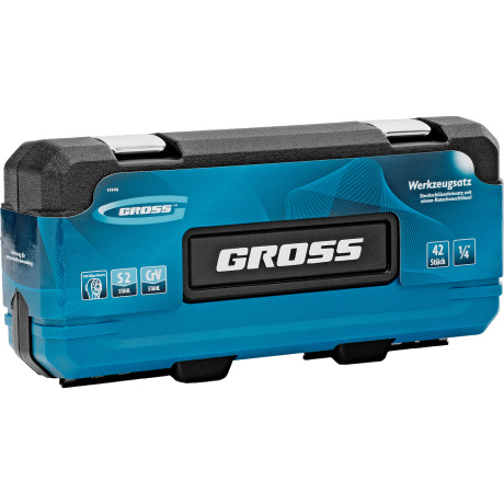 Набор инструментов, 1/4", CrV, 120 зубьев, 42 предмета Gross (14146) - фото 6