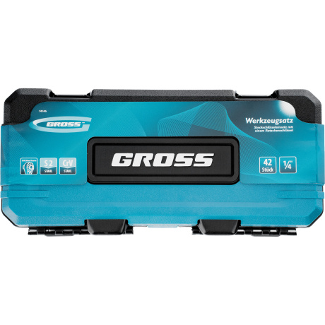 Набор инструментов, 1/4", CrV, 120 зубьев, 42 предмета Gross (14146) - фото 8