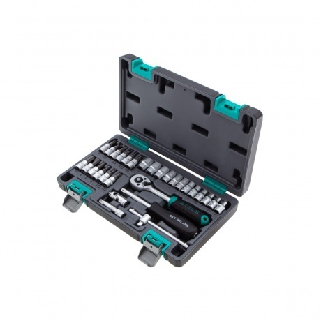

Набор инструментов, 1/4", CrV, пластиковый кейс 29 предметов Stels