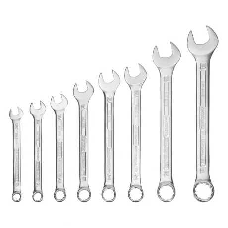 Набор ключей комбинированных 8-19 мм, 8 шт., CrV, холодный штамп...