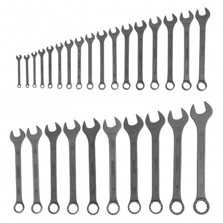 

Набор ключей комбинированных, 5,5 - 32 мм, 27 шт., CrV, фосфатированные, ГОСТ 16983 Сибртех