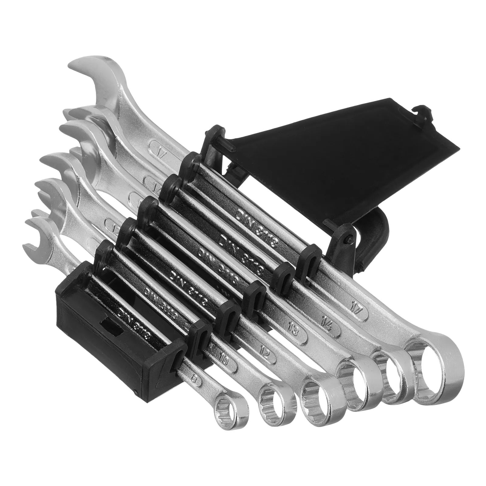 Набор ключей комбинированных, 8 - 17 мм, CrV, 6 шт.// Сибртех набор ключей комбинированных холдер crv pro эврика