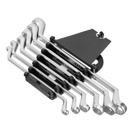 Набор ключей накидных, 6–17 мм, CR-V, 6 шт., полированный хром// Matrix - фото 3