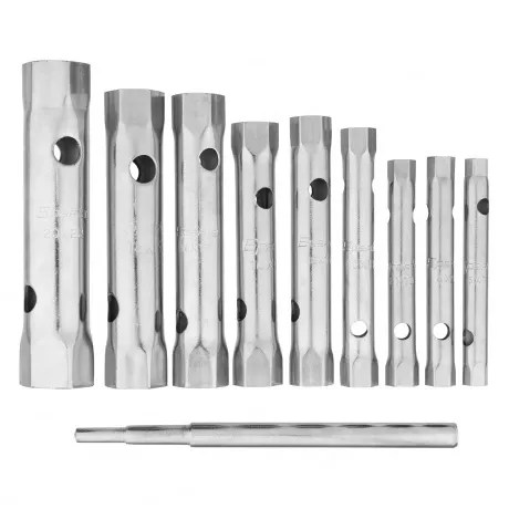 Набор ключей трубчатых торцевых, 6-22 мм, вороток, оцинкованные,...