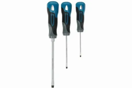 Набор отвёрток, 3 шт., SL, S2, 3к рукоятка Gross