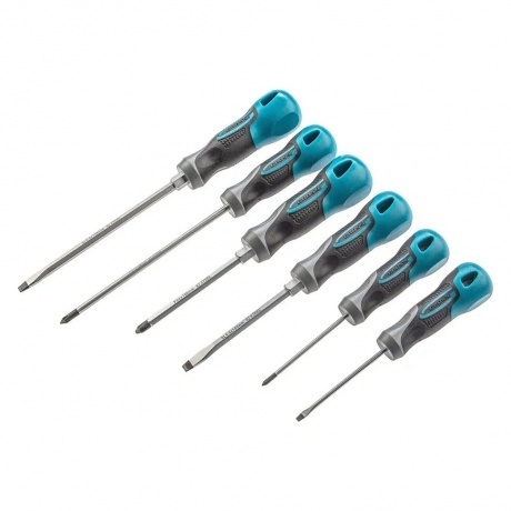 

Набор отвёрток, 6 шт., PH + SL, S2, 3к рукоятка Gross