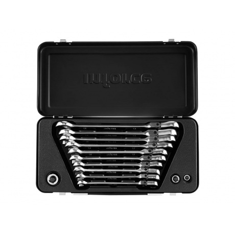 Набор комбинированных шарнирных ключей с трещоткой 13 предметов ...