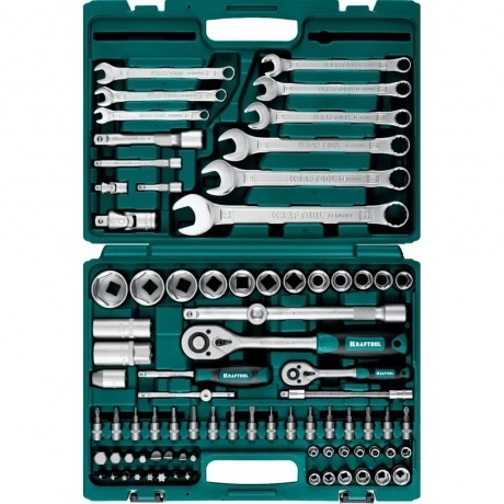 

Набор инструмента универсальный KRAFTOOL X-Drive 82, 82 предмета (27887-H82)