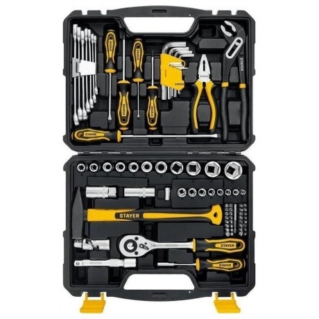 

Набор инструмента универсальный STAYER UNIVERSAL 83, 83 предмета Professional (27710-H83)