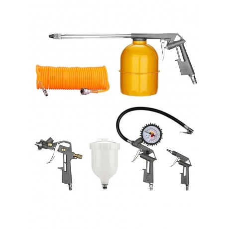 Набор пневмоинструмента DEKO RDKSG05-10 (5 предметов краскораспы...