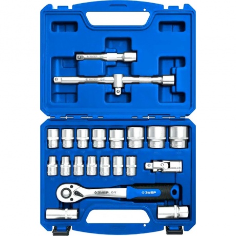 Набор инструмента универсальный ЗУБР А-22 22 предметов Профессионал 27632-H22 5247₽