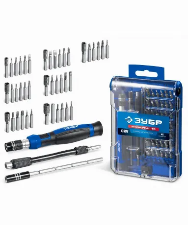 Набор для точных работ ЗУБР Универсал-45 (25649)