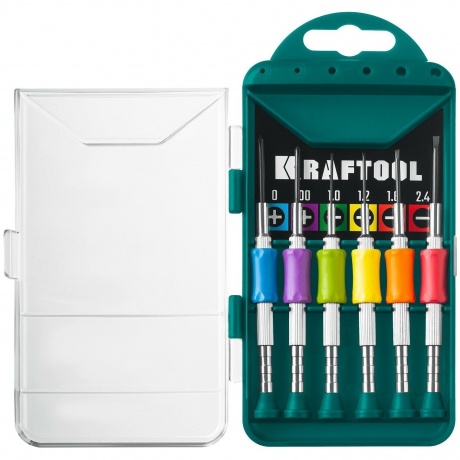 Отвертка для точных работ KRAFTOOL Precision-6, 6 предметов (256...