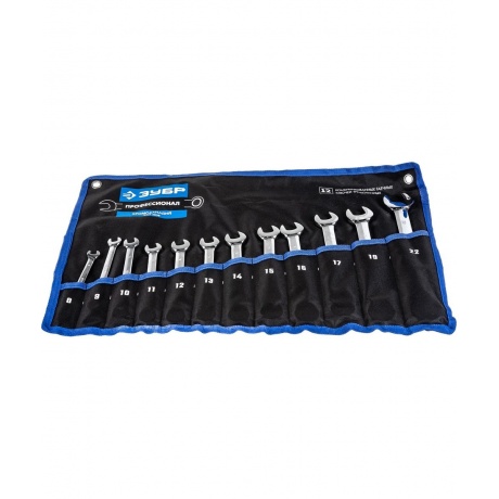 Набор комбинированных трещоточных гаечных ключей ЗУБР 12 шт, 8 -...