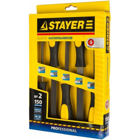 Набор напильников Stayer 1681-15-H5_z01, 150 мм, 5 предметов