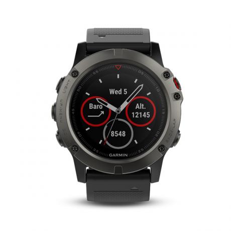 Умные часы Garmin Fenix 5X Sapphire с GPS (серые с черным ремешком) - фото 5