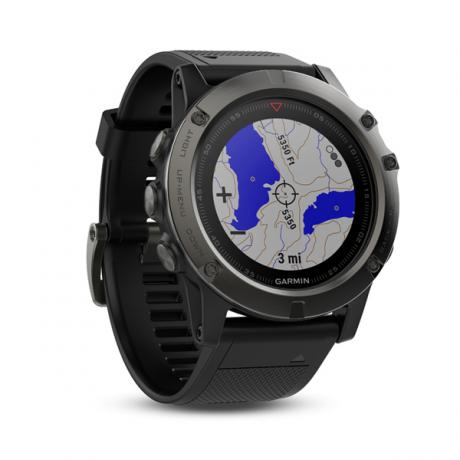 Умные часы Garmin Fenix 5X Sapphire с GPS (серые с черным ремешком) - фото 6