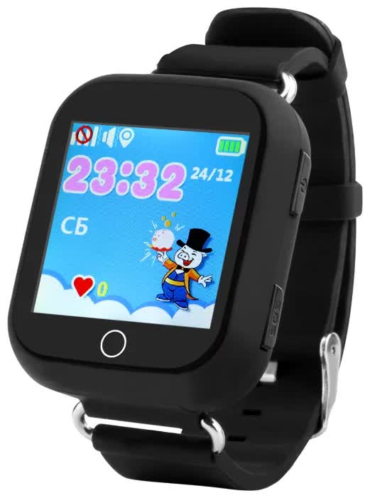 Детские умные часы Smart Baby Watch Q100 (черные)