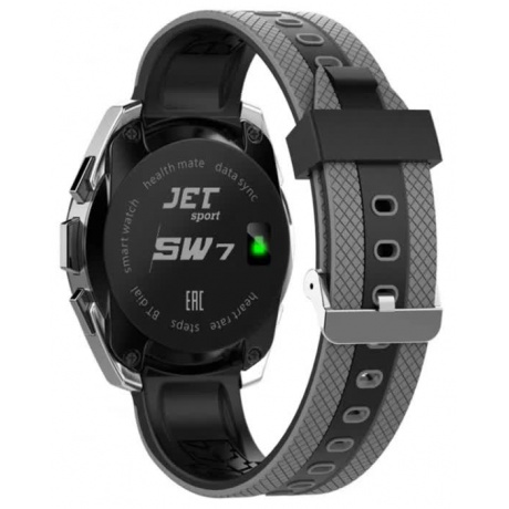 Умные часы Jet Sport SW-7 серый (SW-7 GREY) - фото 2