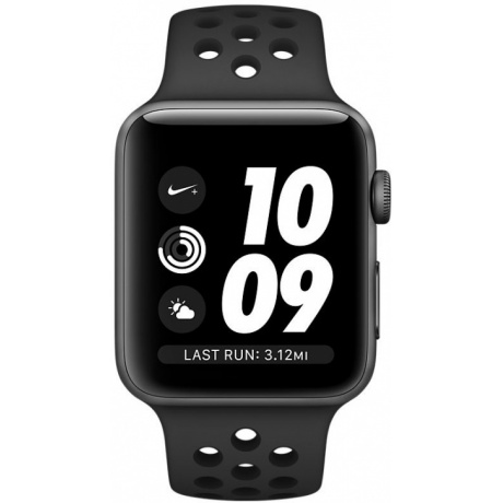 Умные часы Apple Watch Series 3 Nike+ 42mm Space Grey Aluminium Case (MTF42RU/A) - фото 2