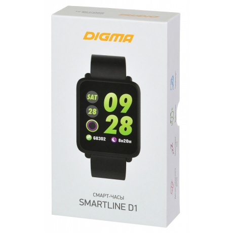 Умные часы Digma Smartline D1 черный (D1B) - фото 9