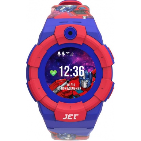 Детские умные часы Jet Kid Transformers Optimus Prime синий/красный - фото 1