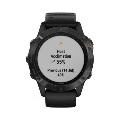 Умные часы Garmin Fenix 6 PRO с GPS (черные с черным ремешком 010-02158-02) - фото 8