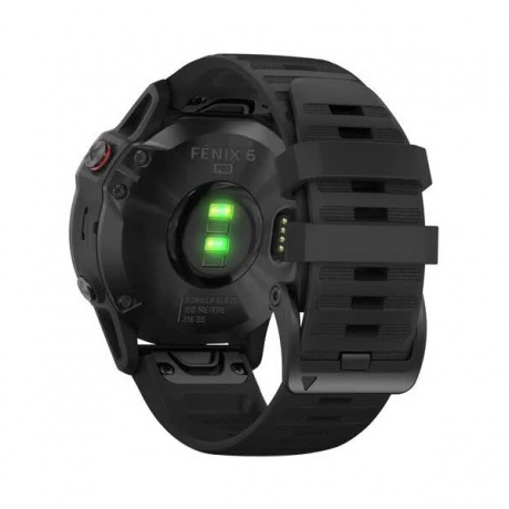 Умные часы Garmin Fenix 6 PRO с GPS (черные с черным ремешком 010-02158-02) - фото 9