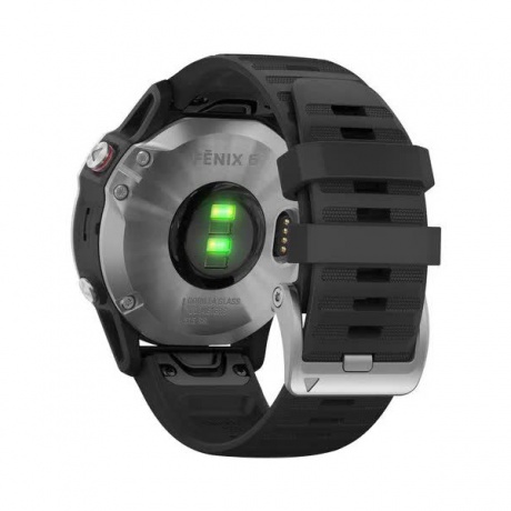 Умные часы Garmin Fenix 6 с GPS (серебристые с черным ремешком 010-02158-00) - фото 9