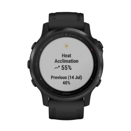 Умные часы Garmin Fenix 6S PRO с GPS (черные с черным ремешком 010-02159-14) - фото 8