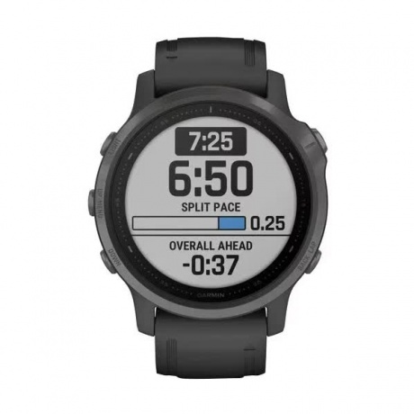 Умные часы Garmin Fenix 6S Sapphire с GPS (серые с черным ремешком 010-02159-25) - фото 2