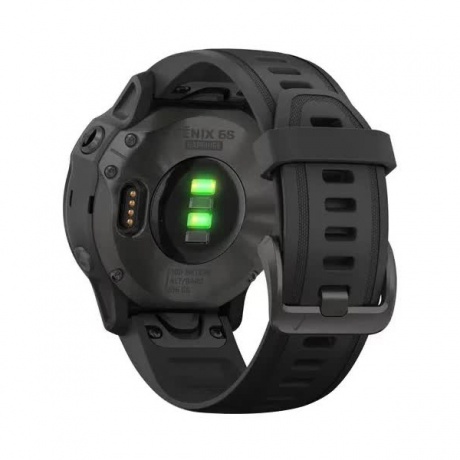 Умные часы Garmin Fenix 6S Sapphire с GPS (серые с черным ремешком 010-02159-25) - фото 9
