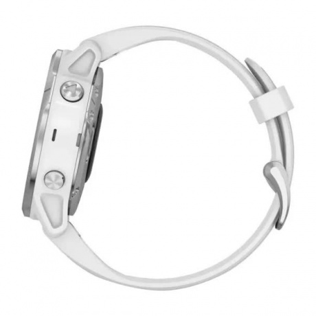 Умные часы Garmin Fenix 6S с GPS (серебристые с белым ремешком 010-02159-00) - фото 10