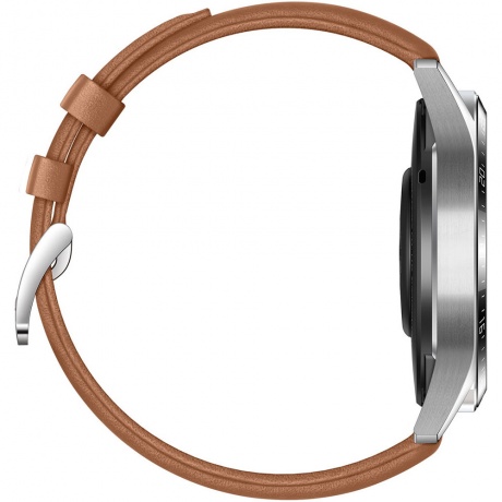 Умные часы HUAWEI Watch GT 2 Classic 46 mm Latona-B19V (коричневый + ремешок черный силиконовый) - фото 4
