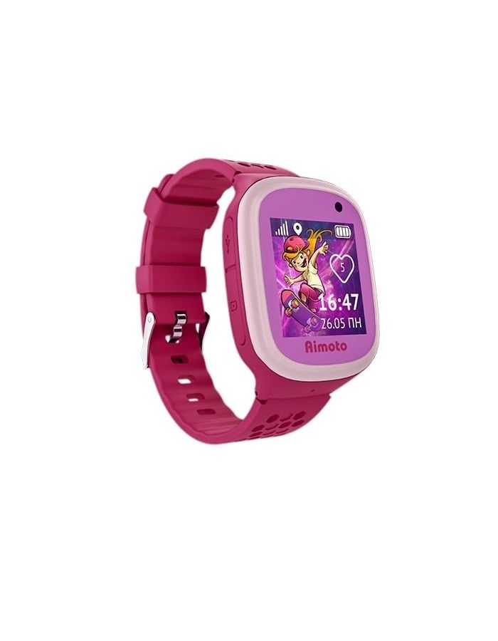 детские умные часы ginzzu gz 505 pink Детские умные часы Aimoto Start 2 Pink