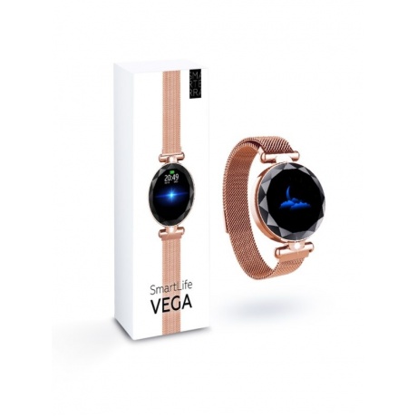 Умные часы Smarterra SmartLife Vega (SMLVEGAG) розовое золото - фото 4