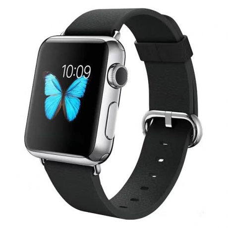 Умные часы Apple Watch 38mm with Classic Buckle Black - фото 1