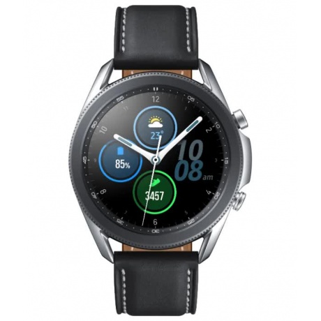 Умные часы Samsung Galaxy Watch 3 45мм Super AMOLED серебристый (SM-R840NZSACIS) - фото 1