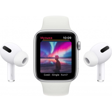 Умные часы Apple Watch SE 44mm Silver Aluminium Case with White (MYDQ2RU/A) - фото 9