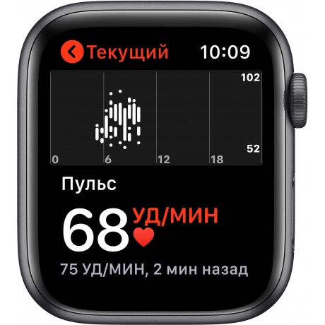 Умные часы Apple Watch SE 44mm Space Grey Aluminium Case with Black (MYDT2RU/A) - фото 4